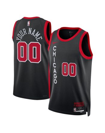 Chicago Bulls 2023/24 City Edition Swingman Custom Jersey - Black