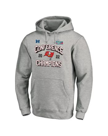 Tampa Bay Buccaneers NFC Conference Champions Light Grey Pullover Hoodie