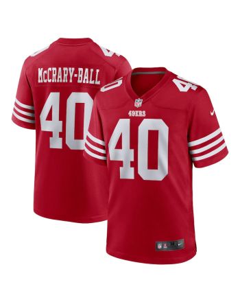 Marcelino McCrary-Ball San Francisco 49ers Game Player Jersey - Scarlet