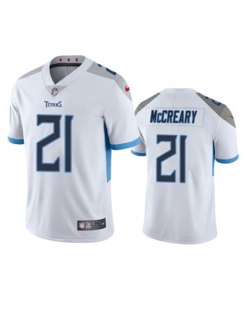 Tennessee Titans Roger McCreary 21 White Vapor Limited Jersey