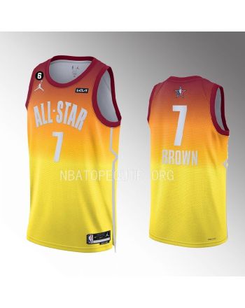 Jaylen Brown 7 Boston Celtics 2023 NBA All-Star Men Jersey - Orange