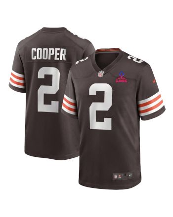 Amari Cooper 2 Cleveland Browns 2024 Pro Bowl Patch Game Men Jersey - Brown