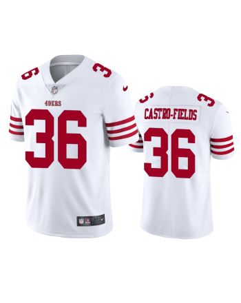 San Francisco 49ers Tariq Castro-Fields 36 White Vapor Limited Jersey