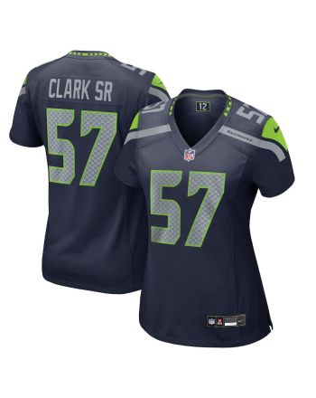 Frank Clark 57 Seattle Seahawks Game Women Jersey - College Navy