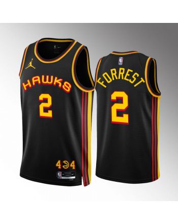 Atlanta Hawks Trent Forrest 2 Statement Edition Black Jersey 2022-23 Swingman