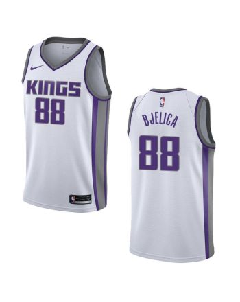 Men's Sacramento Kings 88 Nemanja Bjelica Association Swingman Jersey - White