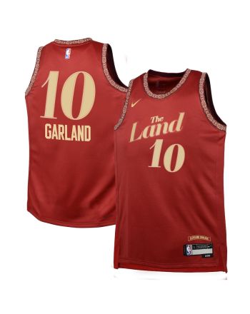 Darius Garland 10 Cleveland Cavaliers 2023/24 City Edition Swingman YOUTH Jersey - Wine