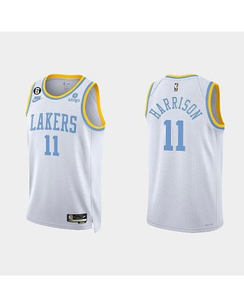 Los Angeles Lakers Shaquille Harrison 11 2022-23 Classic Edition White Men Jersey