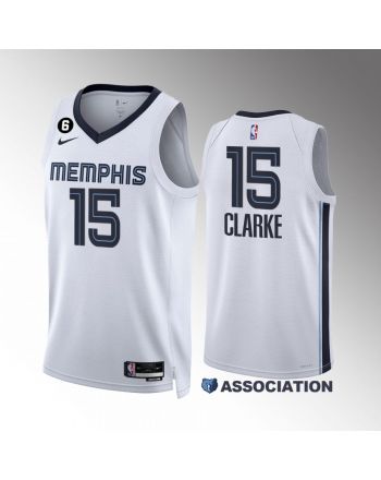 Brandon Clarke 15 Memphis Grizzlies 2022-23 Association Edition White Jersey