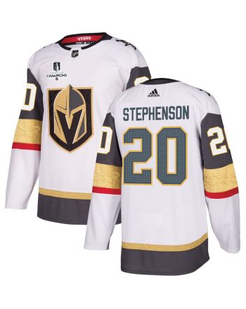 Chandler Stephenson 20 Vegas Golden Knights Stanley Cup 2023 Champions Patch Away Breakaway Men Jersey - White