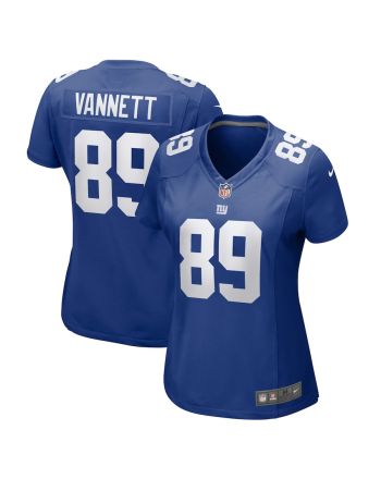 Nick Vannett 89 New York Giants Women's Home Game Player Jersey - Royal