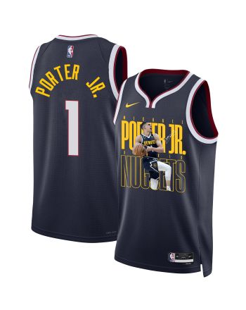 Michael Porter Jr. 1 Denver Nuggets Future Superstar 2023 NBA Champions Swingman Jersey - Black