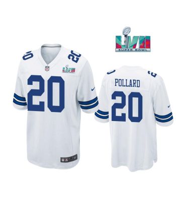 Tony Pollard 20 Dallas Cowboys Super Bowl LVII Super Bowl LVII White Men Game Jersey