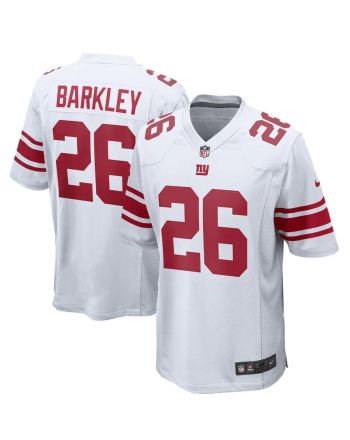 Saquon Barkley 26 New York Giants Game Jersey - White