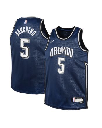 Paolo Banchero 5 Orlando Magic 2023/24 City Edition Swingman YOUTH Jersey - Navy