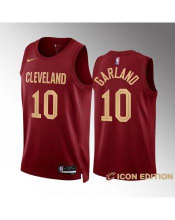 Cleveland Cavaliers Darius Garland 10 2022-23 Icon Edition Wine Jersey Swingman