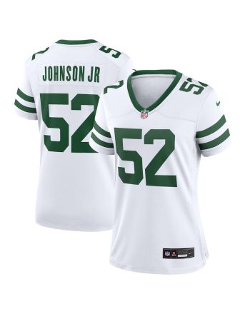 Jermaine Johnson II 52 New York Jets Women's Player Game Jersey - White