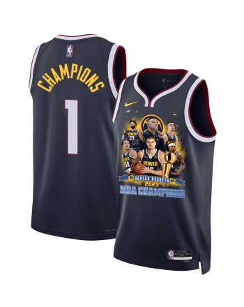 Denver Nuggets The 2023 Champions' Badge Swingman Jersey - Black