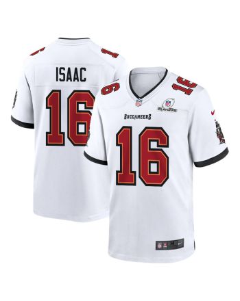 Keenan Isaac 16 Tampa Bay Buccaneers 2023 Playoffs Patch Game Men Jersey - White