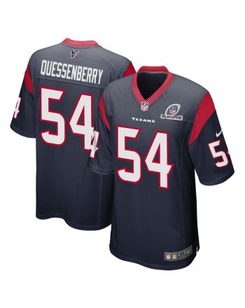 Scott Quessenberry 54 Houston Texans 2023 Playoffs Patch Game Men Jersey - Navy