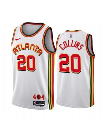 Atlanta Hawks 20 John Collins 2022-23 Association Edition White Jersey - Men Jersey