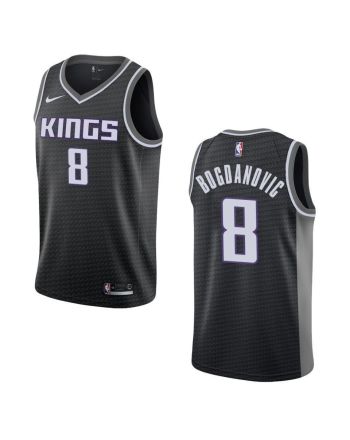 Men's Sacramento Kings 8 Bogdan Bogdanovic Statement Swingman Jersey - Black