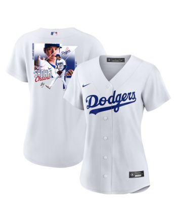 Shohei Ohtani 17 Los Angeles Dodgers Signed Greatest Sho On Earth Home Women Jersey - White