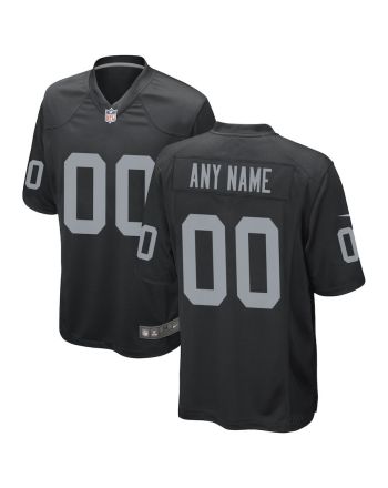 Las Vegas Raiders Men Custom Game Jersey - Black