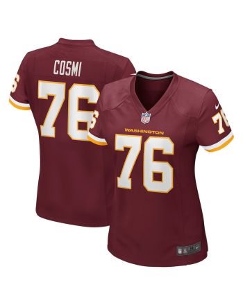 Sam Cosmi 76 Washington Commanders Football Team Game Women Jersey - Burgundy