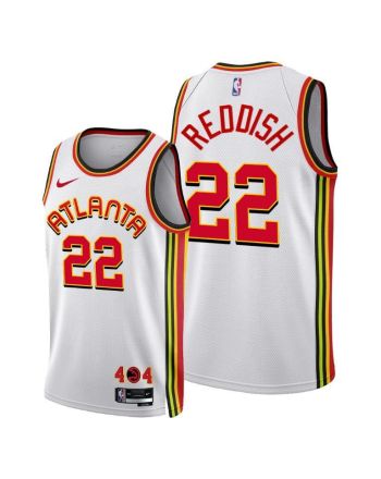 Atlanta Hawks 22 Cam Reddish 2022-23 Association Edition Jersey White - Men Jersey