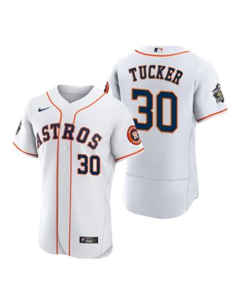 Houston Astros Kyle Tucker 30 White 2022-23 World Series Jersey