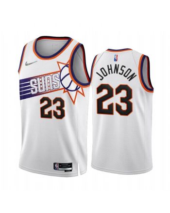 Cameron Johnson Phoenix Suns 2022-23 White 23 Association Edition Jersey 75th - Men