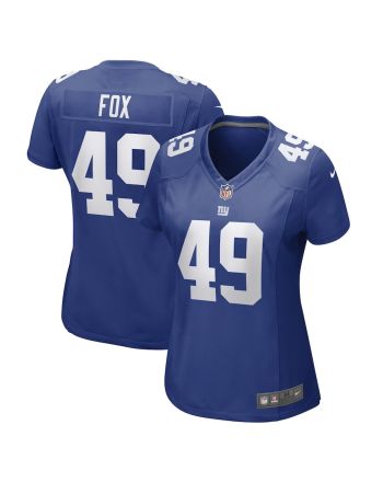 Tomon Fox New York Giants Women's Game Player Jersey - Royal