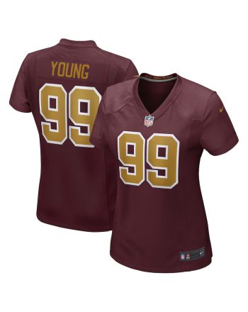 Chase Young 99 Washington Commanders Football Team Women Alternate Game Jersey - Burgundy