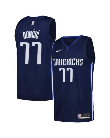 Luka Dončić 77 Dallas Mavericks Nike Swingman Men Jersey - City Edition - Navy