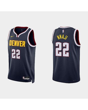 Denver Nuggets 22 Zeke Nnaji 2022-23 Icon Edition Navy Men Jersey