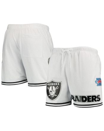 Las Vegas Raiders Team Standard Mesh Shorts - White/Black