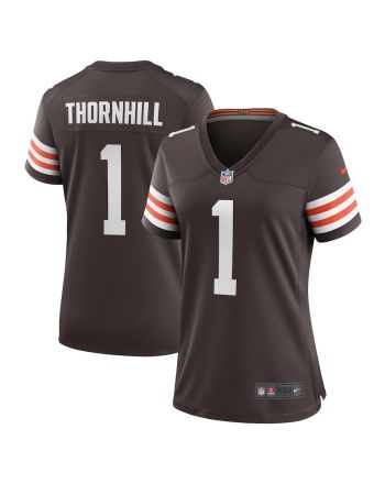 Juan Thornhill 1 Cleveland Browns Women's Team Game Jersey - Brown