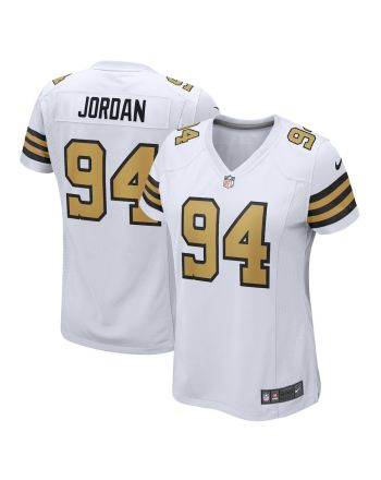 Cameron Jordan 94 New Orleans Saints Women Alternate Game Jersey - White