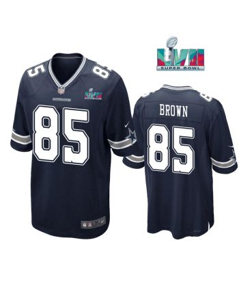 Noah Brown 85 Dallas Cowboys Super Bowl LVII Super Bowl LVII Navy Men Game Jersey