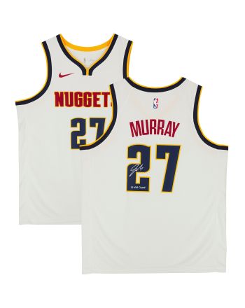 Jamal Murray 27 Denver Nuggets 2023 NBA Finals Champions with "23 NBA Champ" - White Jersey