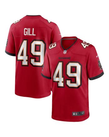 Cam Gill 49 Tampa Bay Buccaneers Game Jersey - Red