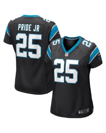 Troy Pride Jr. 25 Carolina Panthers Women's Game Jersey - Black