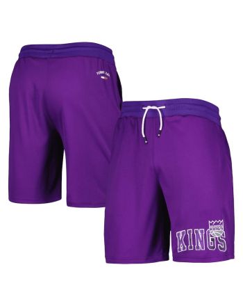 Sacramento Kings Tommy Jeans Mike Mesh Basketball Shorts - Purple