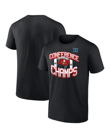 Tampa Bay Buccaneers 2022 NFC Conference Champions Icon Bold T-shirt - Black