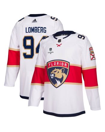 Florida Panthers Ryan Lomberg 94 Away 2023 Stanley Cup Playoffs Breakaway Men Jersey - White