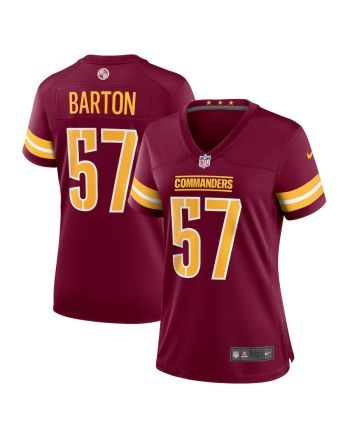 Cody Barton 57 Washington Commanders Women's Game Player Jersey - Burgundy