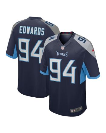 Mario Edwards 94 Tennessee Titans Home Game Player Jersey - Navy