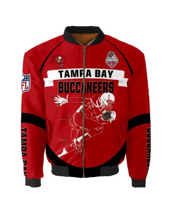 Tampa Bay Buccaneers Super Bowl LVII Champions Running Man Bomber Jacket