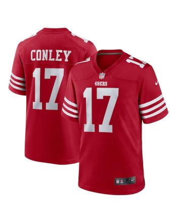 Chris Conley 17 San Francisco 49ers Men's Game Jersey - Scarlet